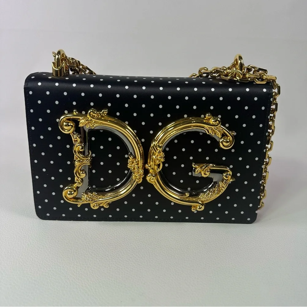 NEW Dolce & Gabbana Small DG Satin Baroque Crossbody Bag - Picture 9 of 12